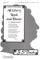 All Glory Laud and Honor Unison choral sheet music cover